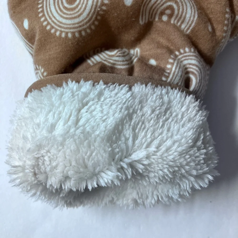 Wonder Nation Baby Bunting, Size 6-9 Months, Tan/Cream, Rainbow Theme